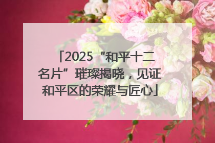 2025“和平十二名片”璀璨揭晓，见证和平区的荣耀与匠心