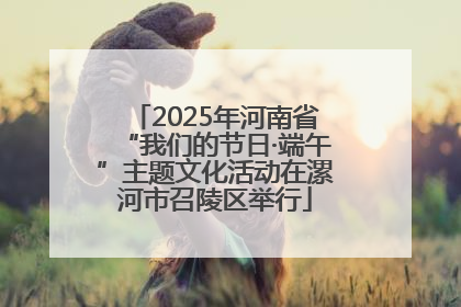 2025年河南省“我们的节日·端午”主题文化活动在漯河市召陵区举行