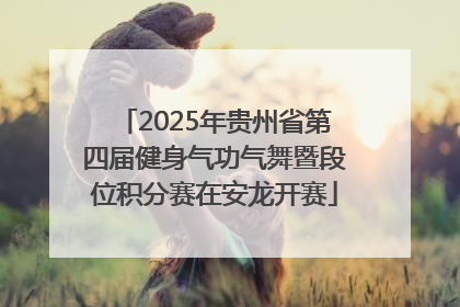 2025年贵州省第四届健身气功气舞暨段位积分赛在安龙开赛