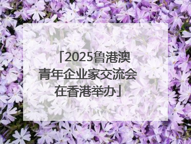 2025鲁港澳青年企业家交流会在香港举办