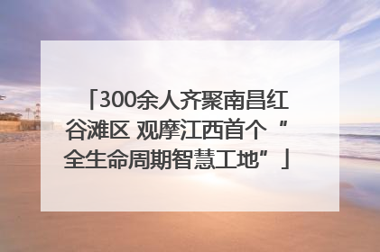 300余人齐聚南昌红谷滩区 观摩江西首个“全生命周期智慧工地”