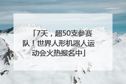 7天，超50支参赛队！世界人形机器人运动会火热报名中