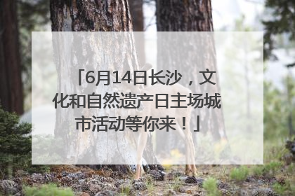6月14日长沙，文化和自然遗产日主场城市活动等你来！
