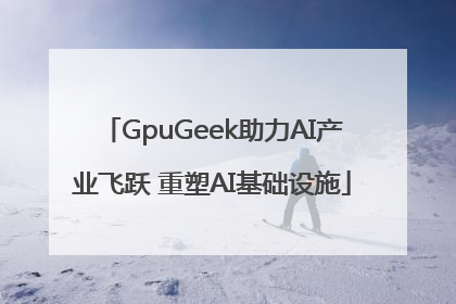 GpuGeek助力AI产业飞跃 重塑AI基础设施